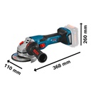 Amoladora 4 1/2&quot; GWS 18V-15 C / BARETOOL / BOSCH-