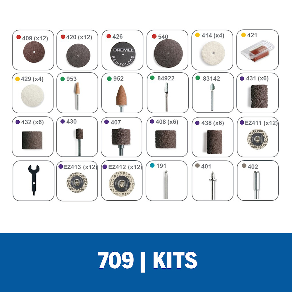 Kit Accesorios 110 Piezas Dremel DR709-01/ BOSCH-