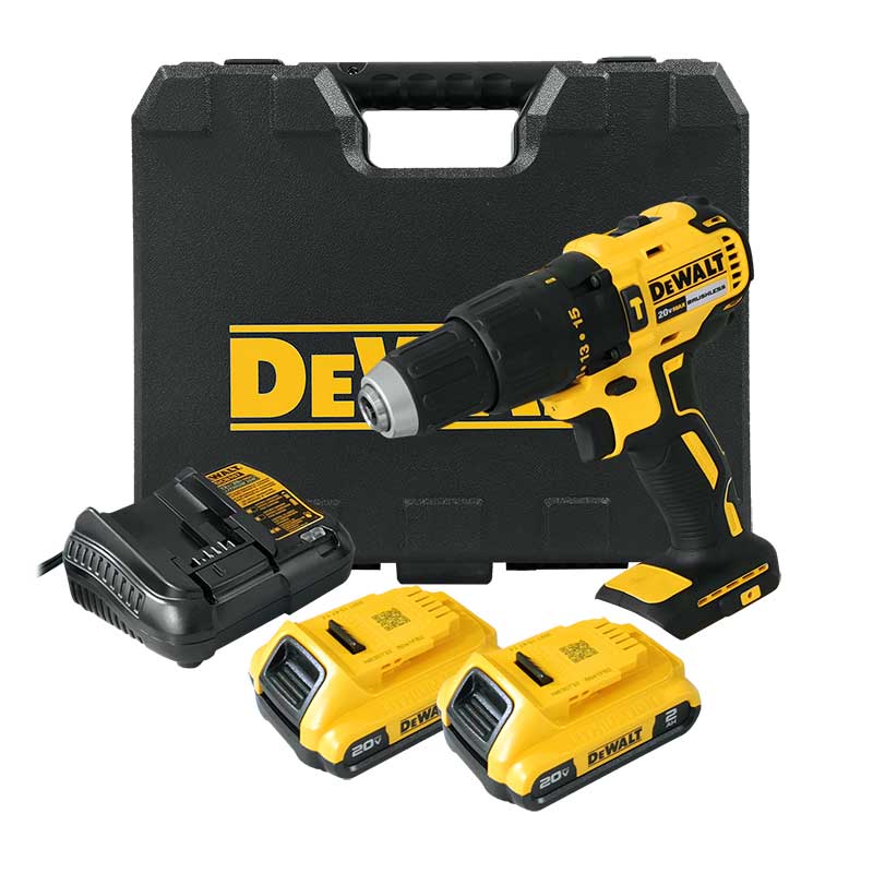 Taladro inalambrico 20 V DEWALT Lithium / Sin Carbones / Percucion / DEWALT-7-D-1-B