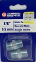 Compresor ACCE. Conector Macho Macho 3/8&quot; CAMPBELL HAUSFELD / BOSCH-2-D-3-C-1