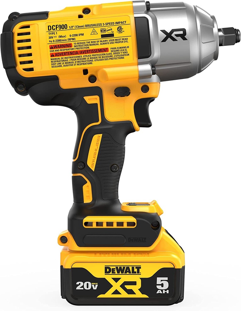 Pistola de Impacto 1/2&quot; DCF900P2 5 Ah / 2- BATERIA / DEWALT-7-E-1-B