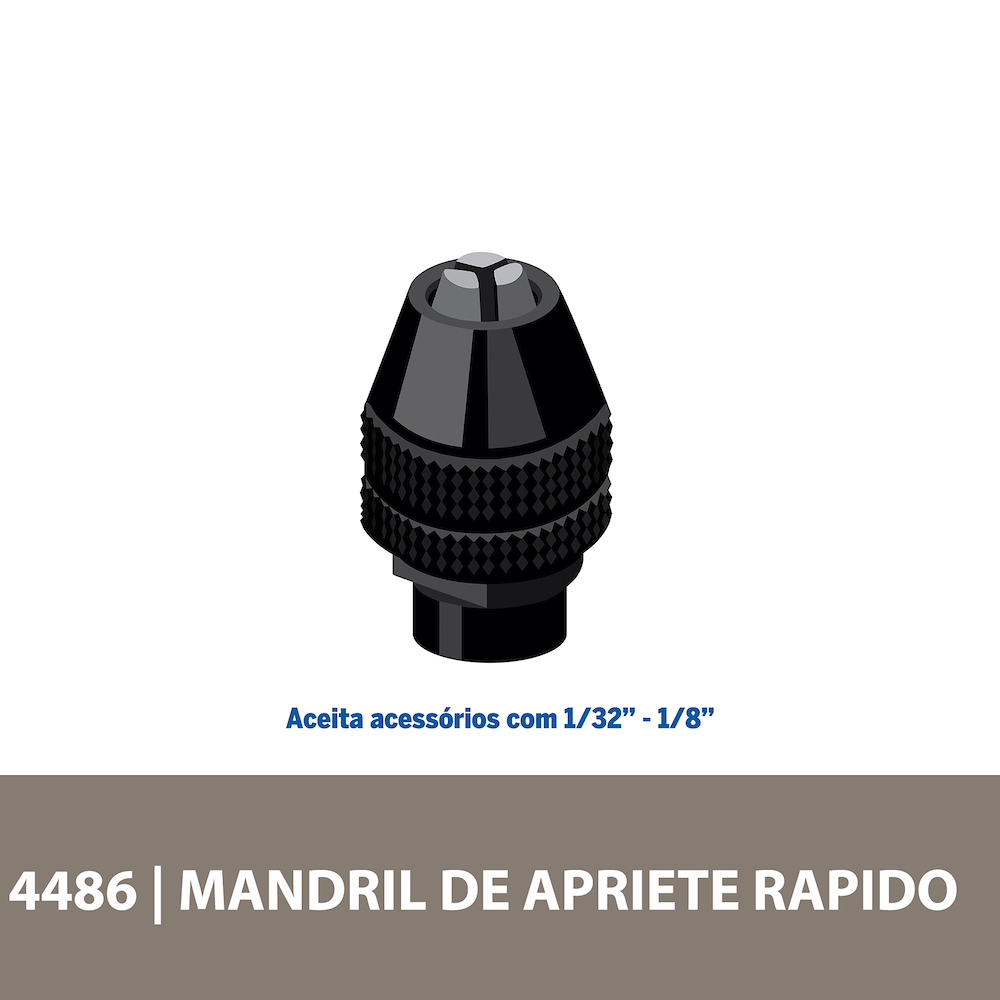 Mandril Minitorno Dremel Auto Ajustable 1/8 1/32 Portabrocas