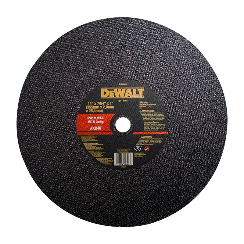 Disco abrasivo 14&quot; corte metal  2M / 2.8 mm / DEWALT-