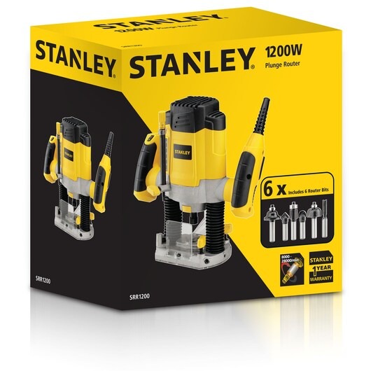 Router 1 3/4 HP STANLEY 1200W / DEWALT-6-A-1