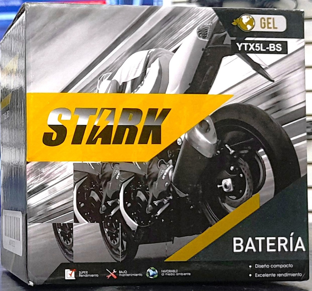 Bateria Moto YTX5L-BS STARK / GEL / 5 Ah / BOSCH-8-D-1