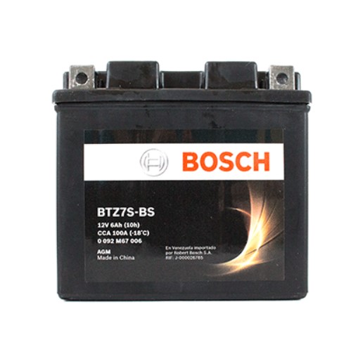 Batería De Moto 6Ah 12V Bosch M4F07 - Volta Baterias