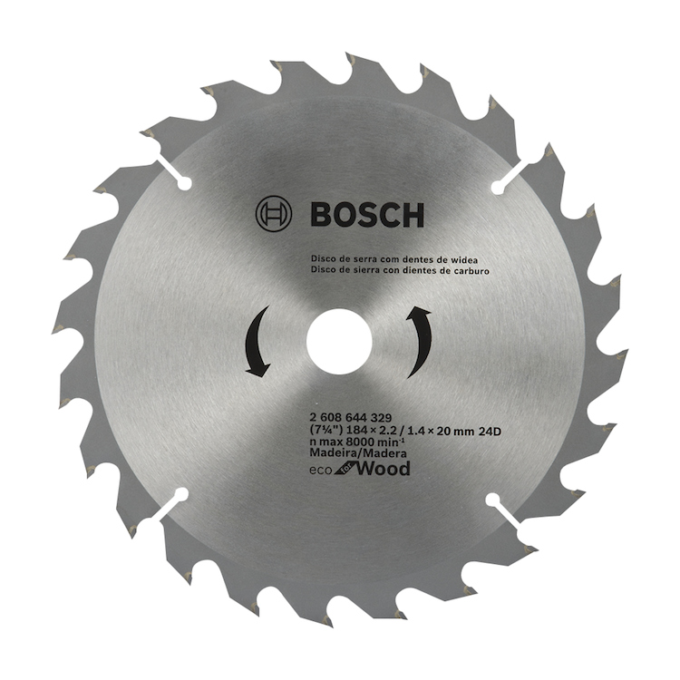 Disco Sierra Circular 7 1/4&quot; 24D BOSCH / ECO / MADERA / BOSCH-TABLA-ACC