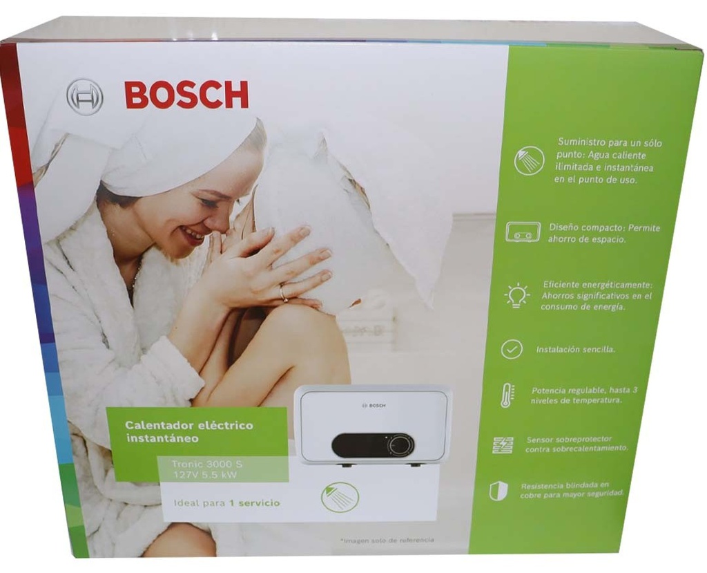 Calentador BOSCH DUCHA TRONIC 3000 S 127 V 5.5 KW / BOSCH-