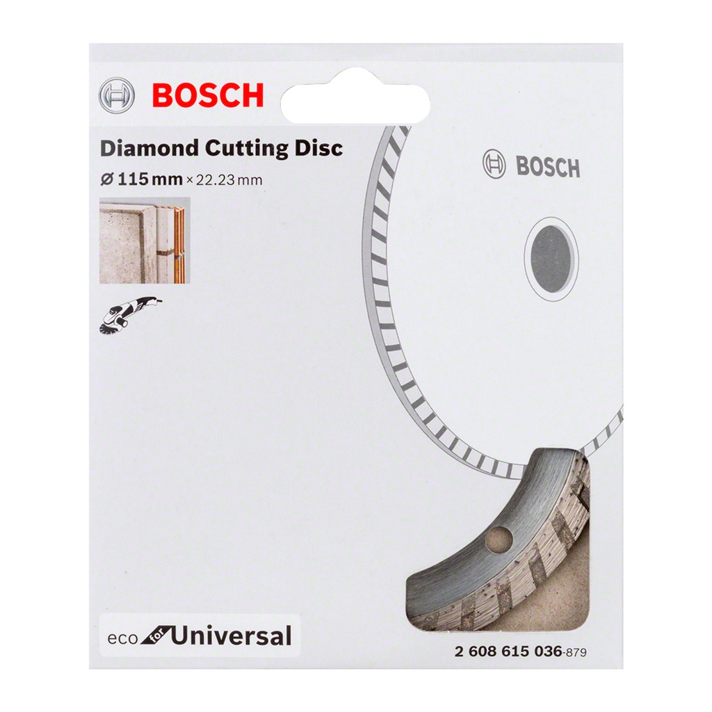 Disco de diamante 4 1/2&quot; ECO BOSCH / Concreto TURBO / BOSCH-7-C-2-A