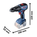 Combo Taladro  GSB 18V-50 + GDX 18V-200 / 2 Bateria 1 Cargador / 20 Volt / BOSCH-