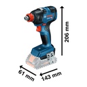 Combo Taladro  GSB 18V-50 + GDX 18V-200 / 2 Bateria 1 Cargador / 20 Volt / BOSCH-