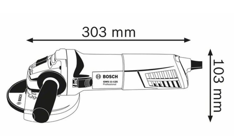 Amoladora 5&quot; BOSCH GWS 11-125 / Alemana / BOSCH-7-C-4