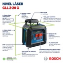 Nivel Laser GLL 2-15 G BOSCH / BOSCH-