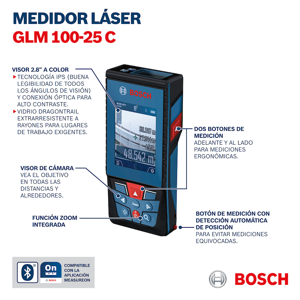 Medidor Laser GLM 100-25 C / BOSCH-