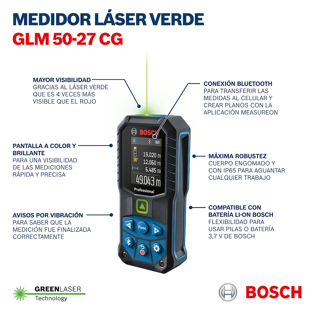 Medidor Laser  GLM 50-27 CG / BOSCH-