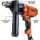 Taladro 1/2&quot; BLACK DECKER DR560 V/Variable Reversible / DEWALT-3-A-3-B