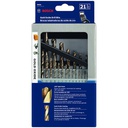 Kit de Brocas COBALTO de 1/16 a 1/2 BOSCH / 14 piezas / BOSCH-5-D-1-F