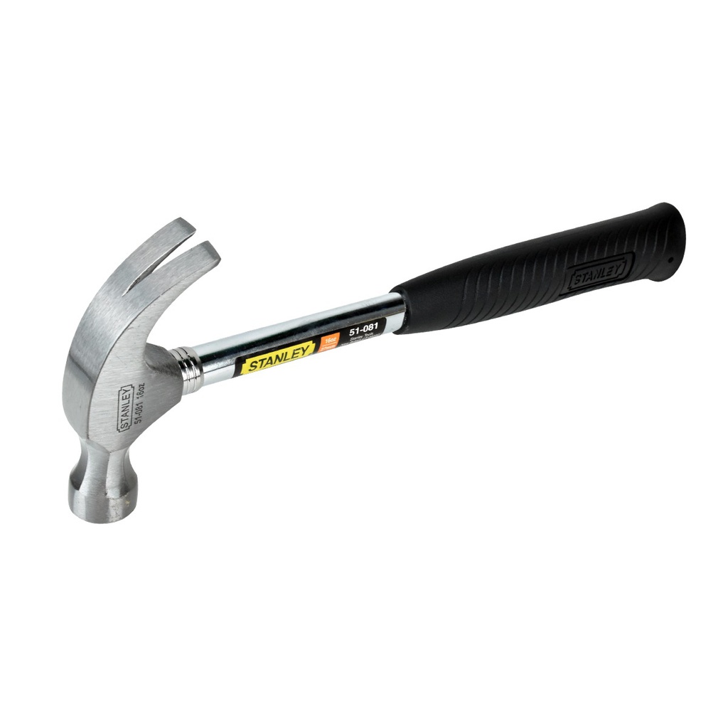 Martillo de Uña Curva 16 OZ ( 1 lb ) / FIBRA DE VIDRIO /  Stanley / DEWALT-