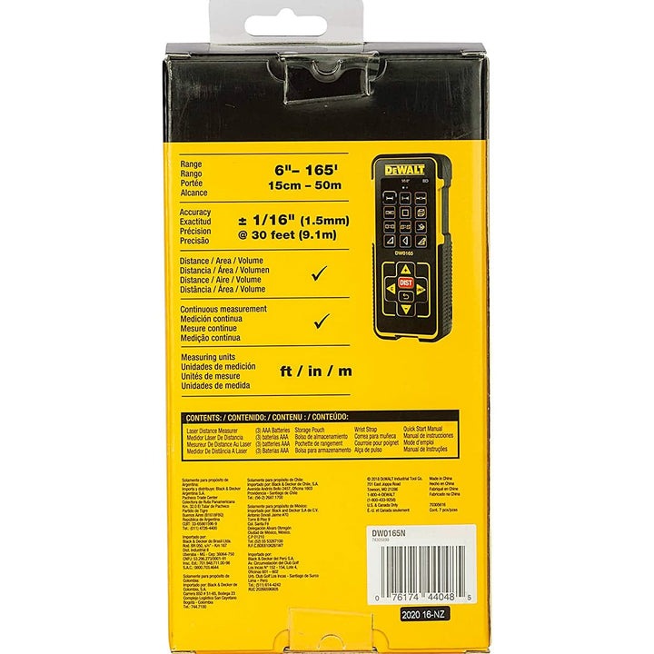 Medidor Laser DW0165N / 50 Metros / DEWALT-