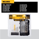 Kit de Brocas HSS de 1/16 a 5/16 / HEXAGONAL / 12 piezas / DEWALT-