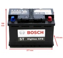 Bateria Carro BOSCH / S6 75D / 41650 EFB / 680 CCA / 70AH / LN3-EFB / BOSCH