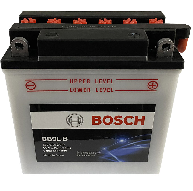 Bateria Moto 12N9-3B / BB9L-B / BOSCH / 9 Ah / BOSCH-