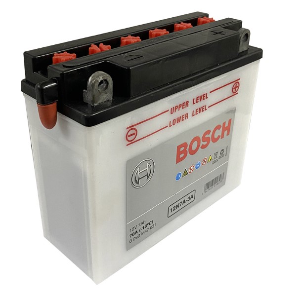 Batería de Moto 12V 7Ah Positivo Derecho M4 Bosch 3912N7-3B