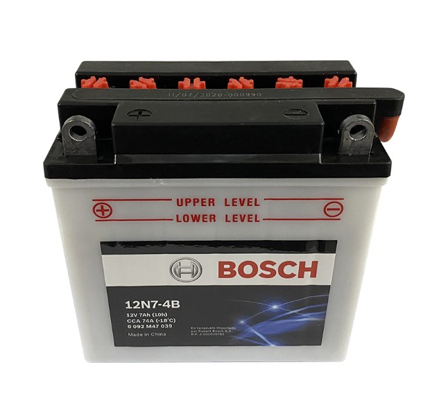 Bateria Moto 12N7-4B / 12N7-4A / BOSCH / 7 Ah / BOSCH-