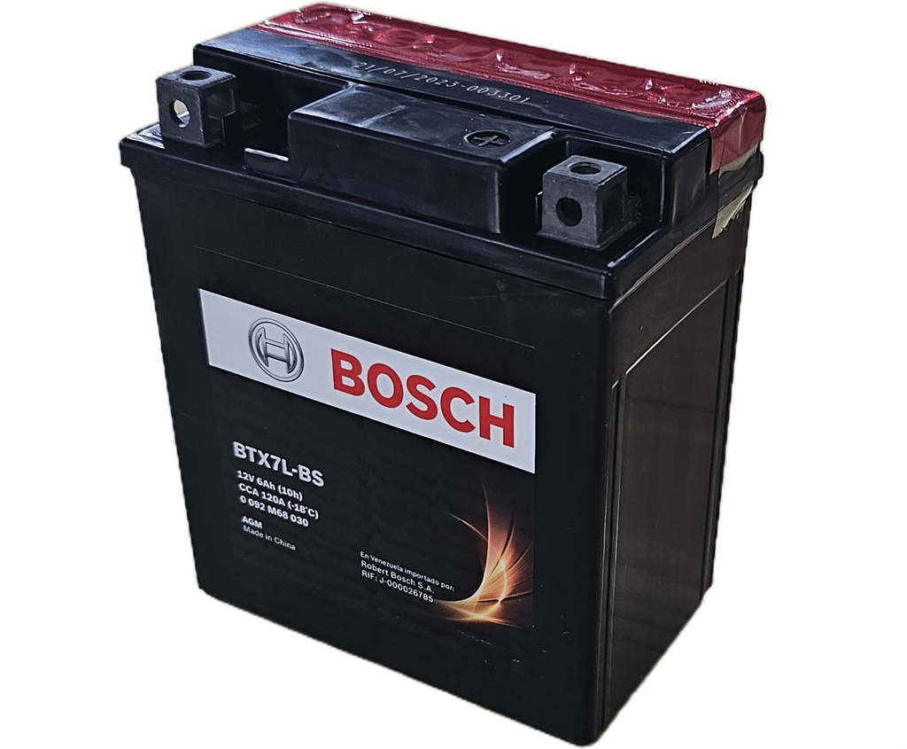 Bateria Moto BTX7L-BS BOSCH / 6 Ah / BOSCH-