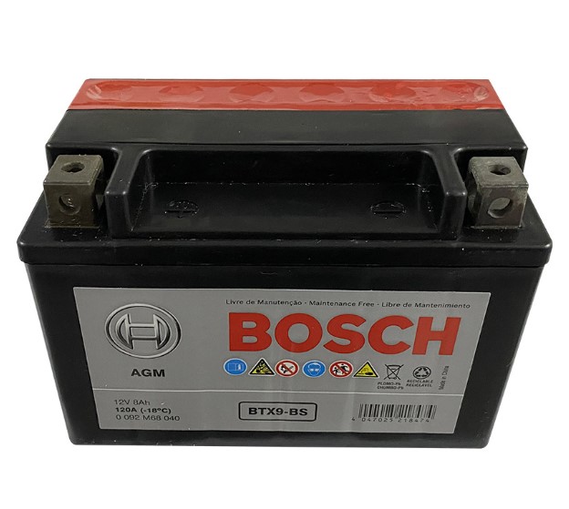 Bateria Moto BTX9-BS BOSCH / 8 Ah / BOSCH-