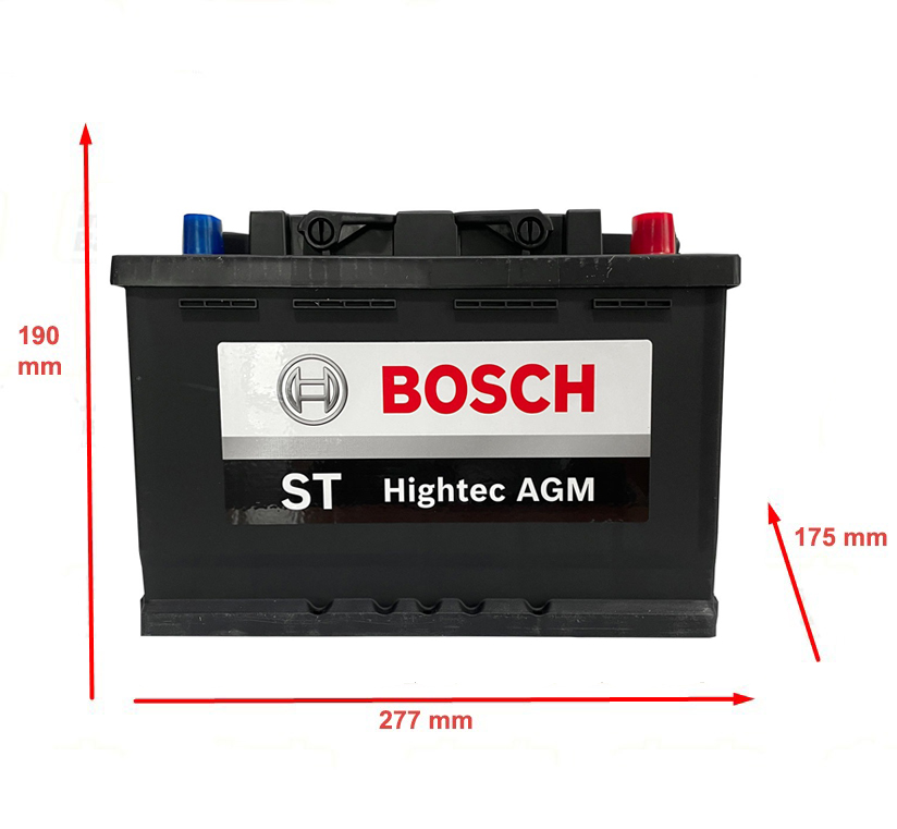 Bateria Carro BOSCH / S6 75D / 41650 ST HIGHTEC AGM / 760 CCA / 70AH / LN3-AGM / BOSCH-