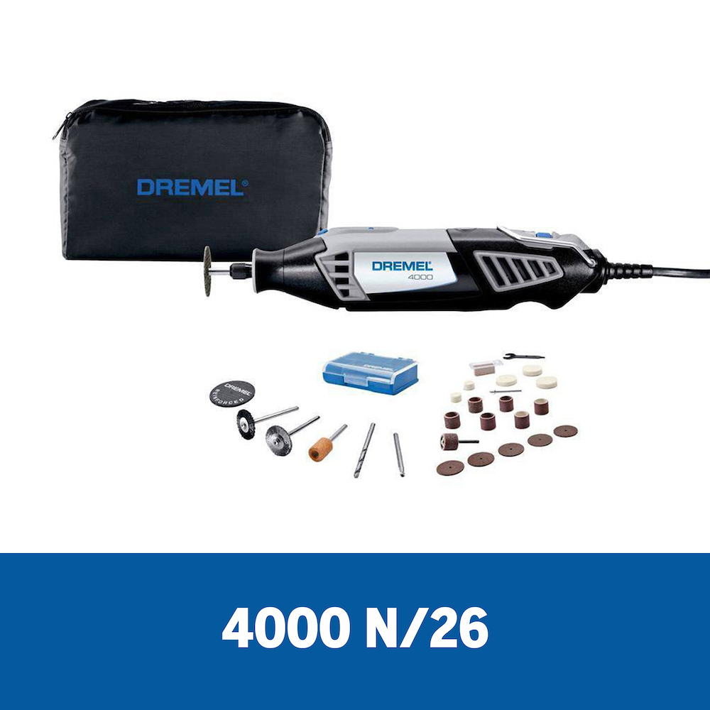 HERRAMIENTA ROTATIVA DREMEL 4000 + 26 ACCESORIOS - Recovasa