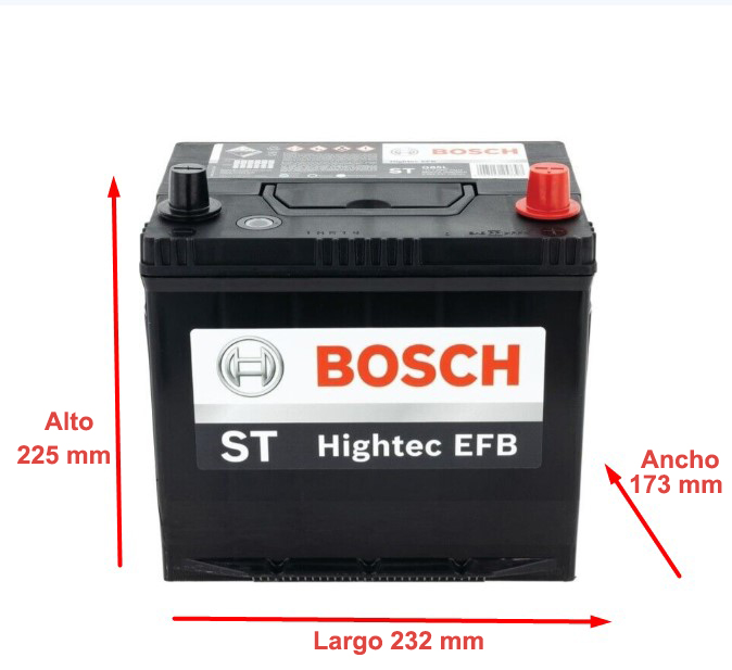 Bateria Carro BOSCH / N50Z / Q85L / 55D23L / EFB / 550 CCA /  65AH / BOSCH-