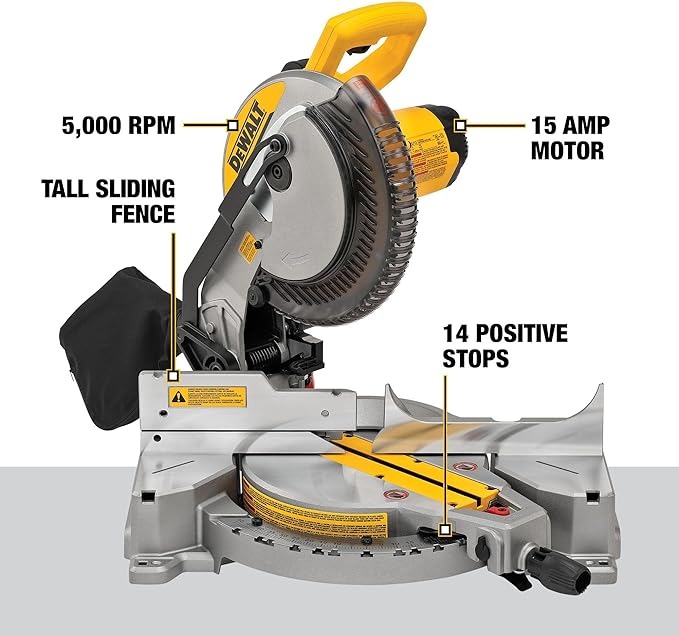 Sierra ingletadora DEWALT 10&quot; DW713 (sin Carril) / DEWALT-