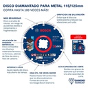 Disco de diamante 5&quot; Corte metal BOSCH / X-LOCK / DIAMANTADO / BOSCH-TABLA 6