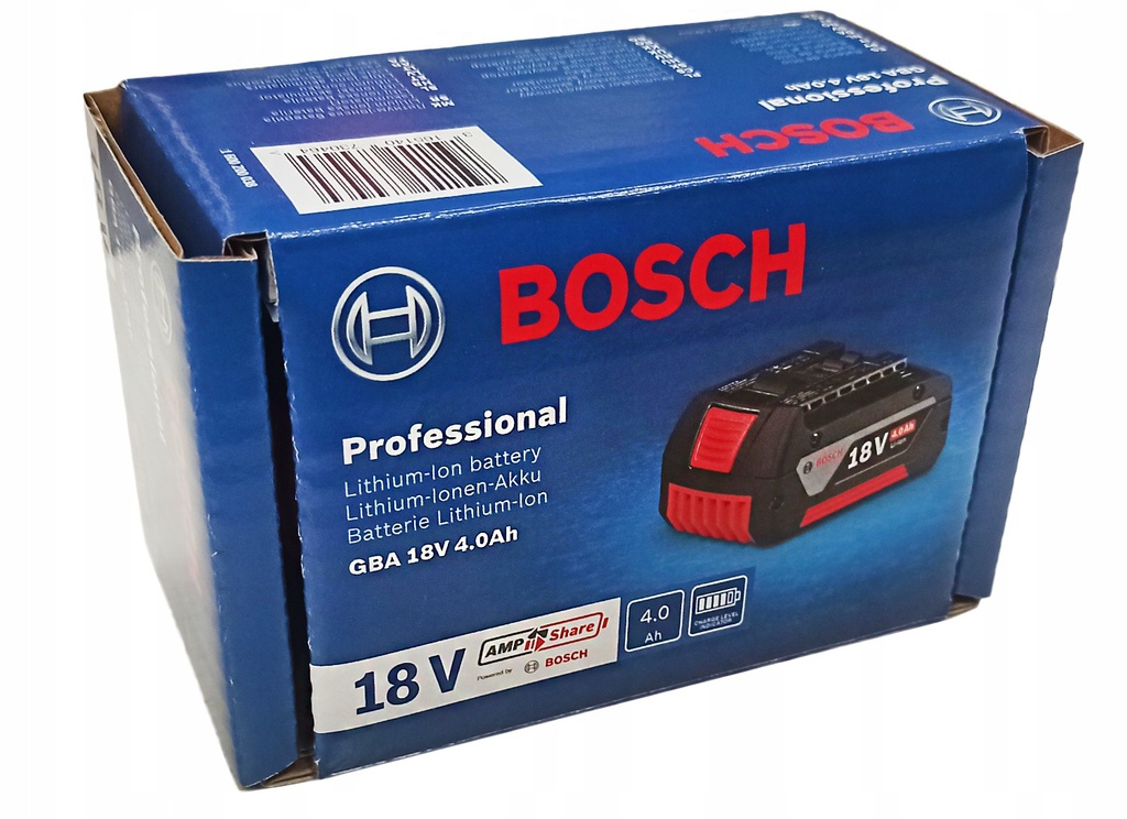 Bateria BOSCH 18 V Taladro Inalambrico LITHIUM-IO / 4.0 Ah / BOSCH-5-E-1