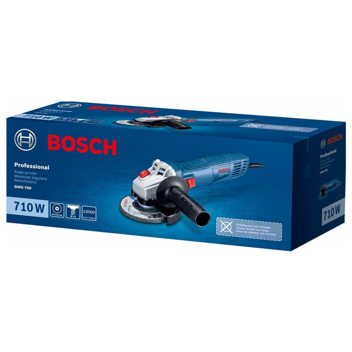 Amoladora 4 1/2&quot; BOSCH GWS 700 / 710 Watt / Eje 5/8&quot; / BOSCH-7-A-3-A