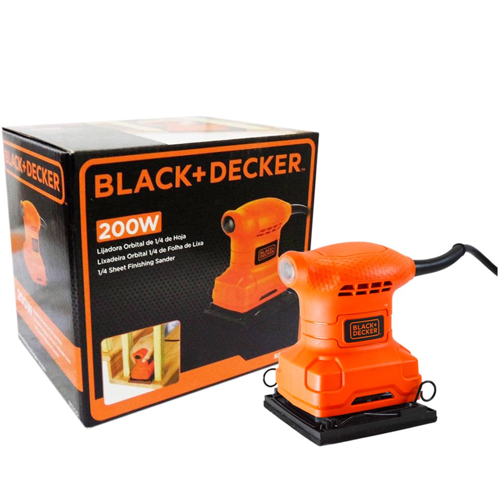 Lijadora Orbital 1/4&quot; BLACK DECKER / BS200-B3 / DEWALT-4-A-3-B