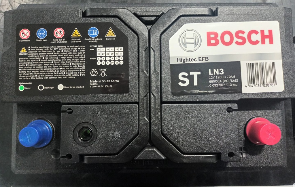 Bateria Carro BOSCH / S6 75D / 41650 EFB / BOSCH