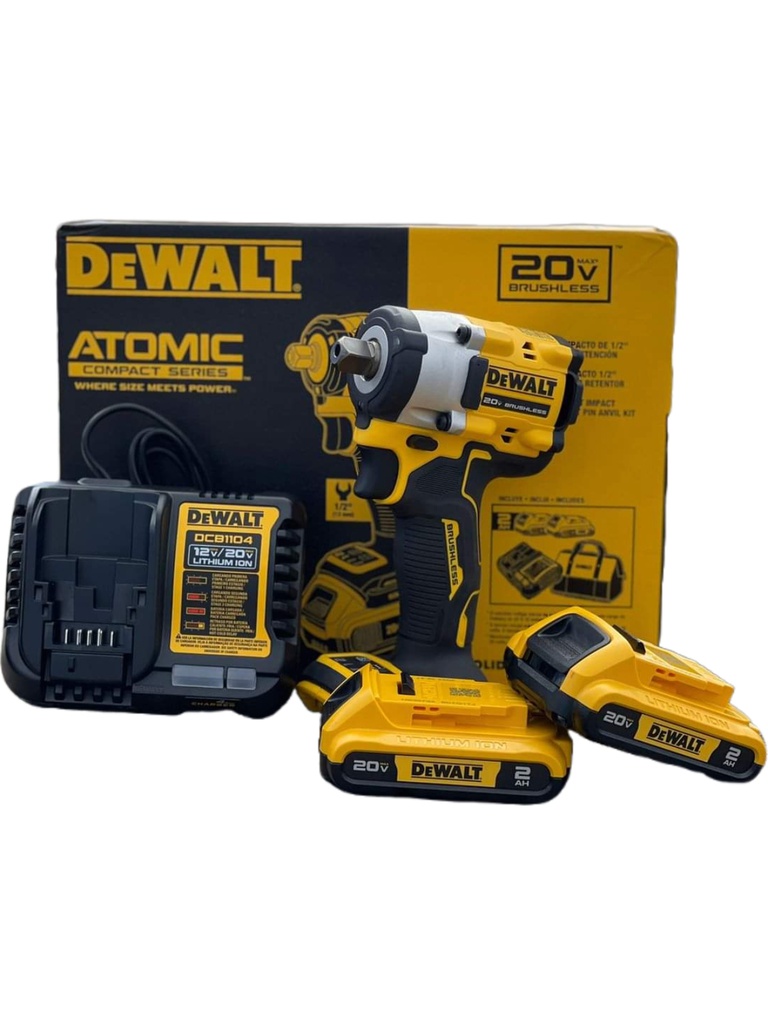 Pistola de Impacto 1/2&quot; DCF922D2-B3 2 Ah / 2- BATERIA / DEWALT-2-E-2-C