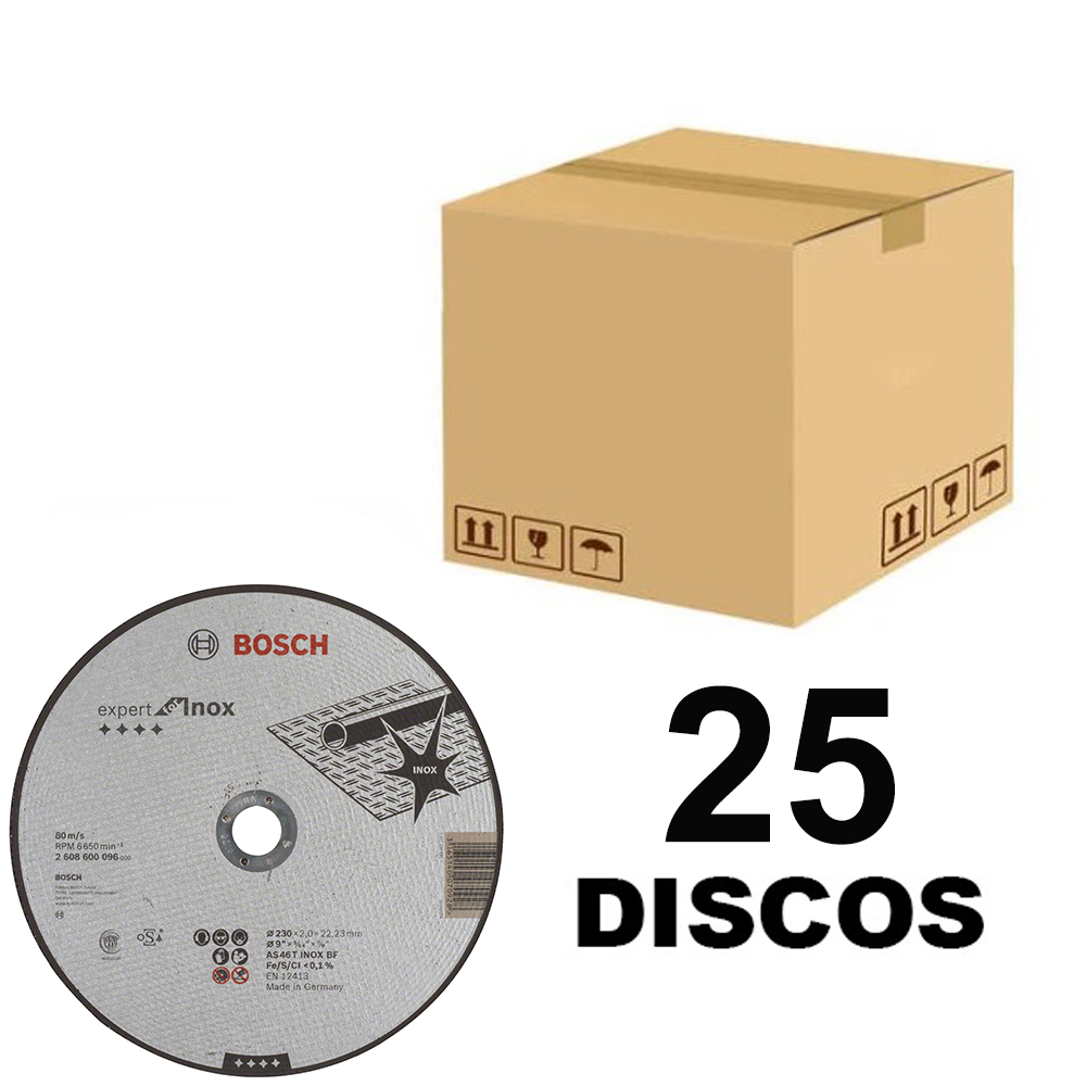 Disco abrasivo 9&quot; Corte metal Plano / INOXIDABLE / 9&quot;x 5/64&quot; x 7/8 / EXPERT / BOSCH-