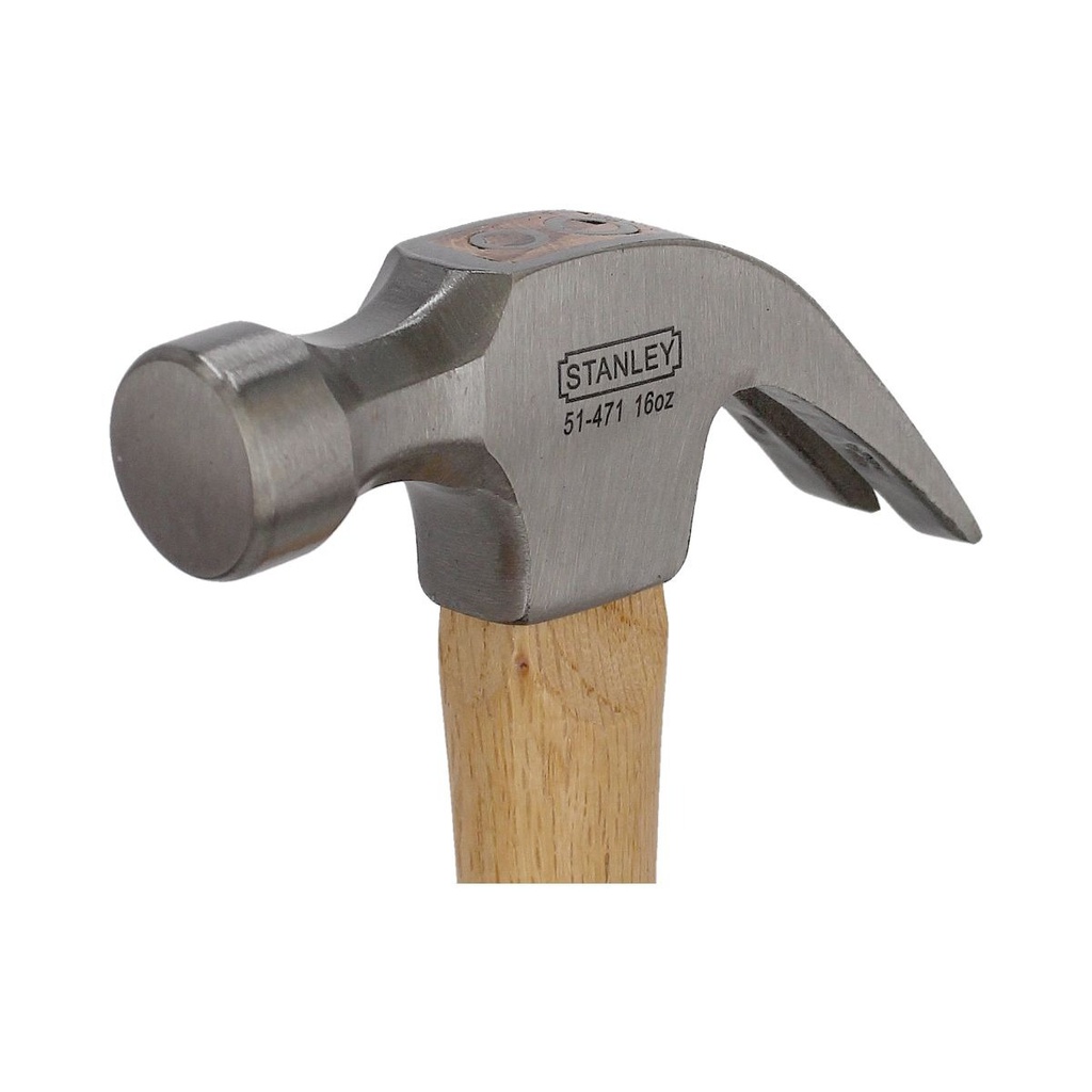 Martillo de Uña Curva 16 OZ Mango de Madera / STANLEY / BOSCH-