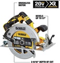 Sierra Circular DEWALT 7 1/4&quot; 60V 9 Ah FLEXVOLT / 1 Bateria / DEWALT-