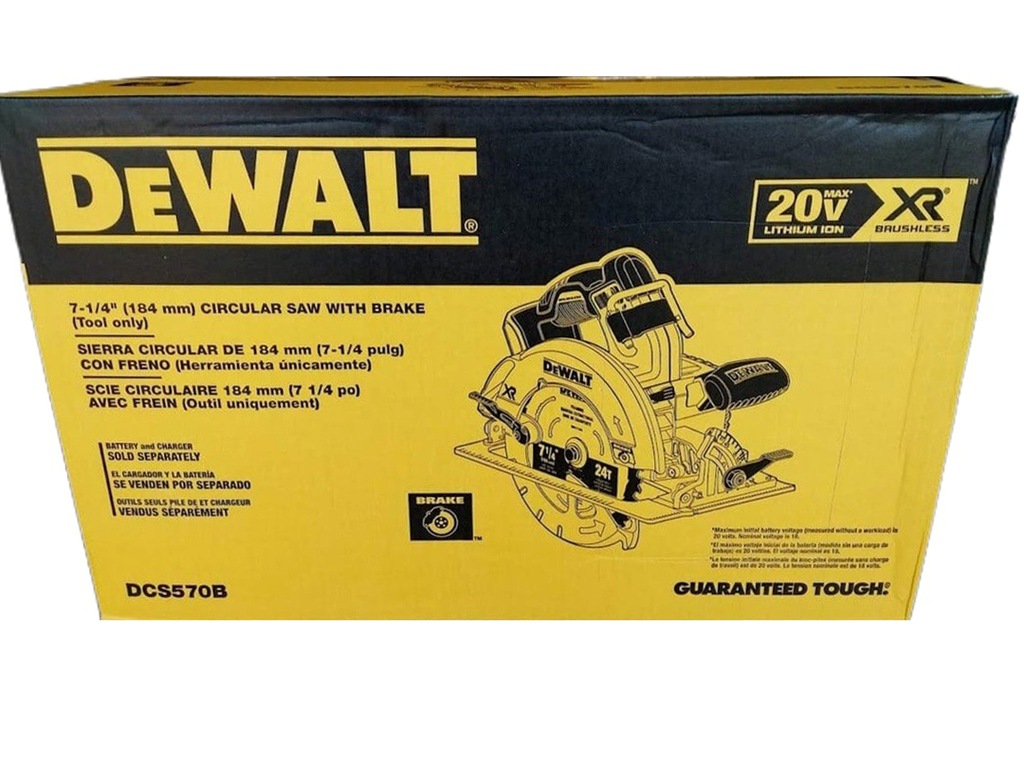 Sierra Circular DEWALT 7 1/4&quot; 20V 5 Ah / DCS570B / BARETOOL / DEWALT-