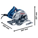 Sierra Circular BOSCH 7 1/4&quot; GKS 150 1500 Watt / + BOLSO / BOSCH- 4 Y 5