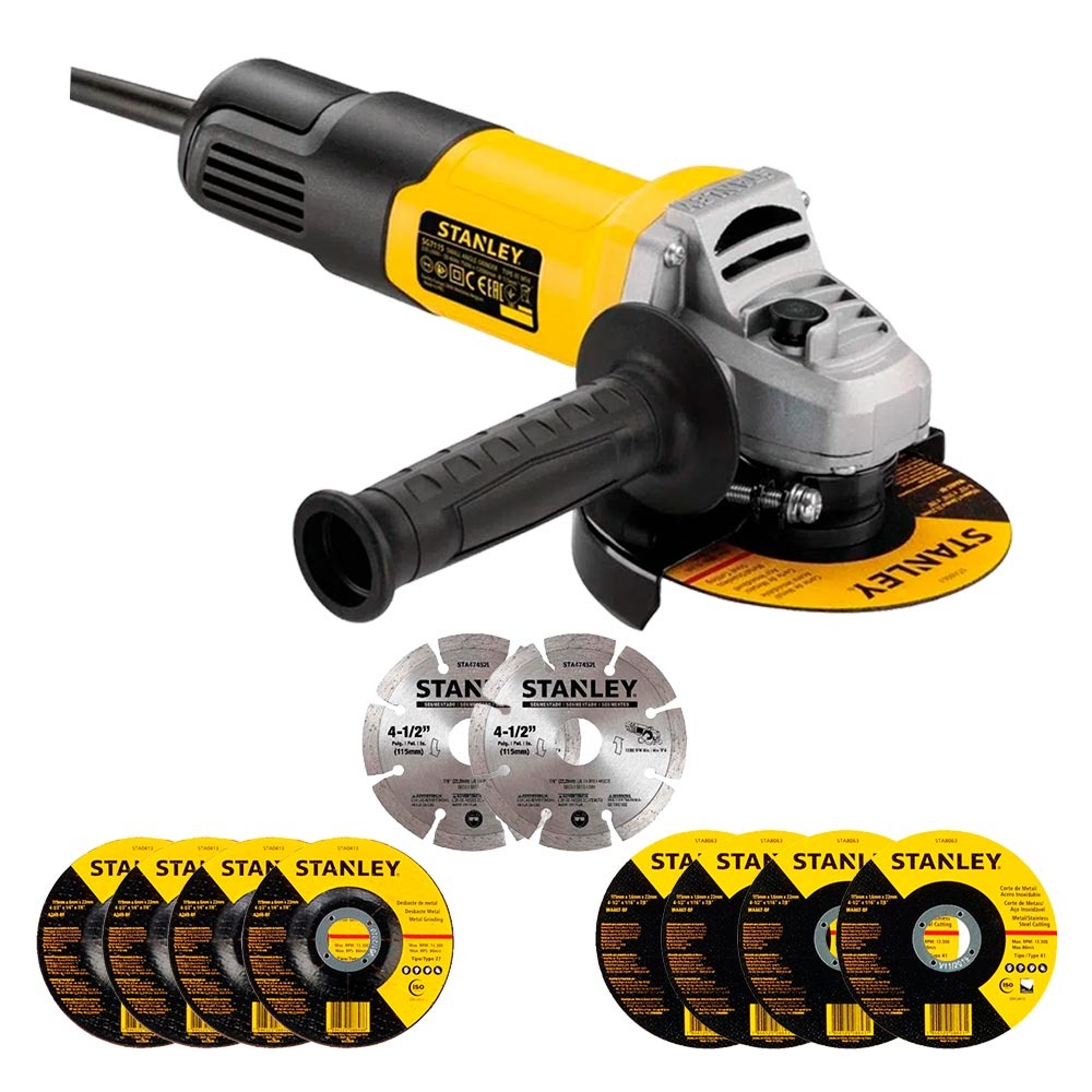 Amoladora 4 1/2&quot; STANLEY SG7115V10-B3  750W / DEWALT-