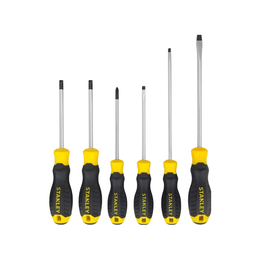 Desarmadores KIT STANLEY de 6 PZAS / PHILIPS CASTIGADERA / DEWALT-