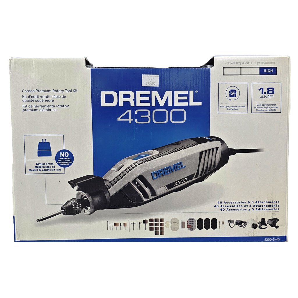 Moto Tool Dremel 4300-5 / 40 Acesorios / BOSCH-