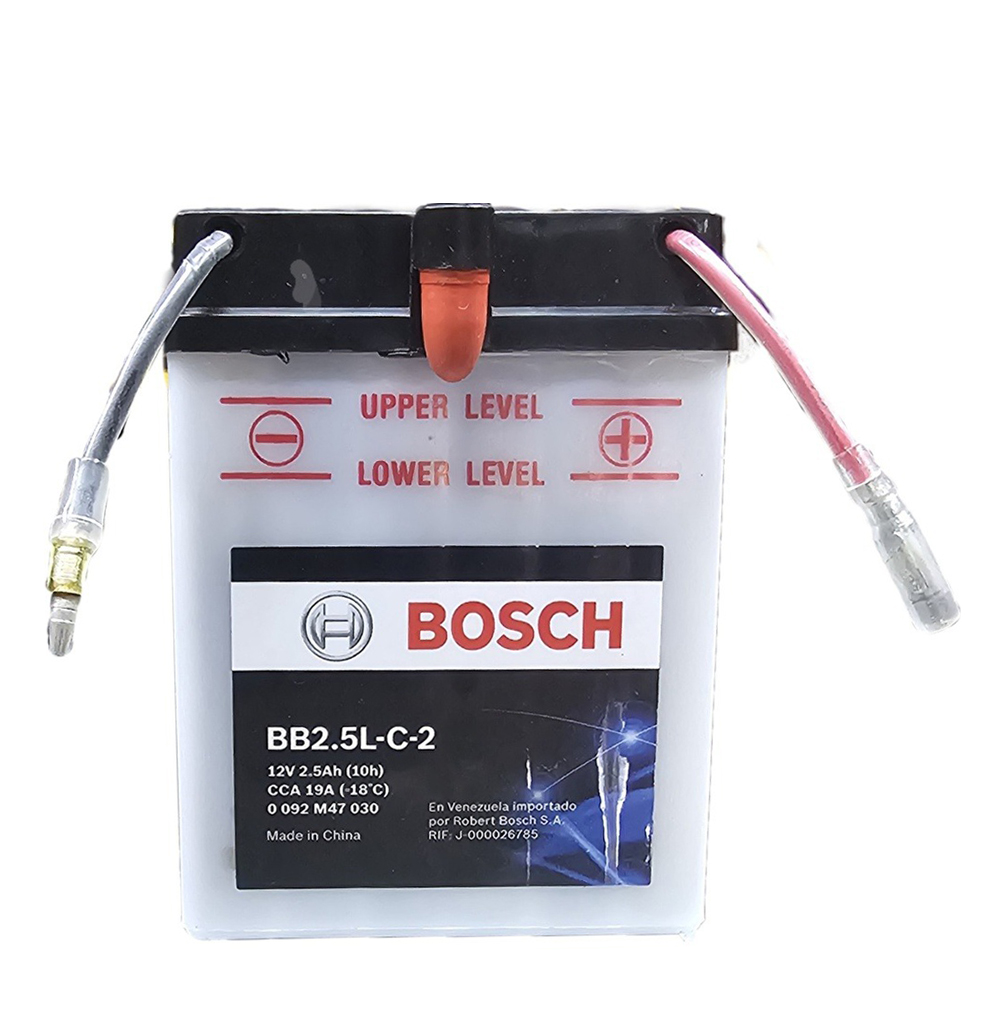 Bateria Moto BB2-5L-C-2 / YB2.5LC2 / BOSCH / 2.5 Ah / BOSCH-