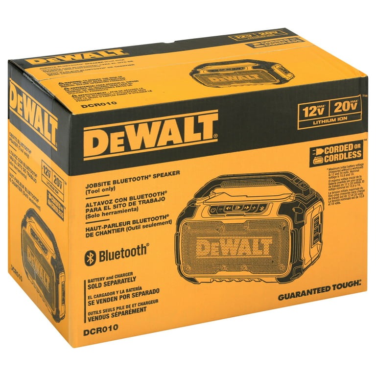 Bocina / Alta Voz Bluetooth 12/20V / Para el lugar de trabajo / DEWALT-